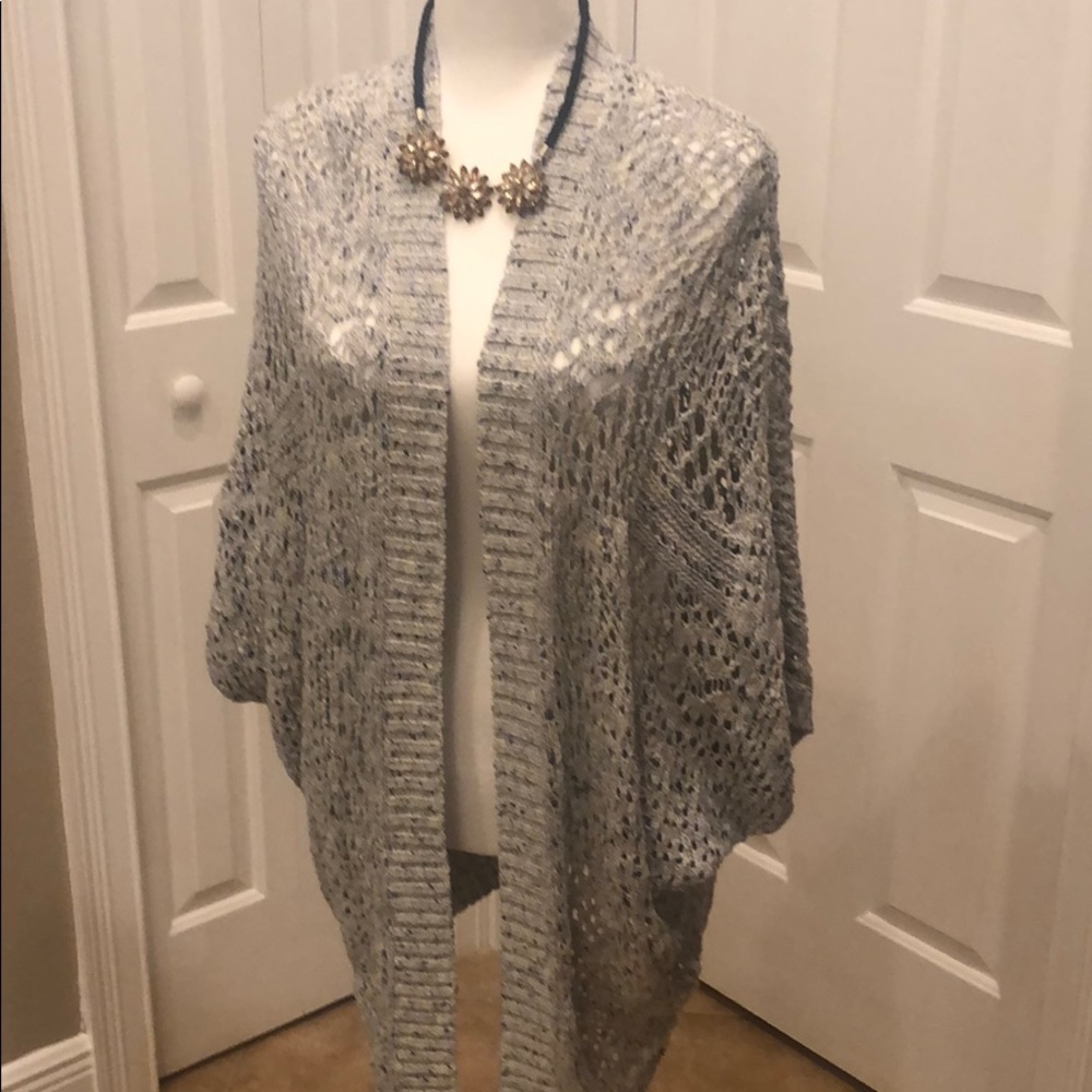 NWT American Eagle long open weave sweater